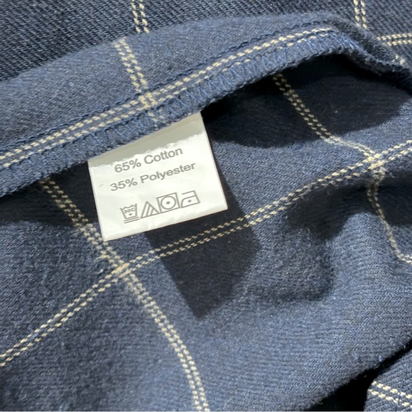 Long-Sleeve Collared, Windowpane Check Mini Dress - Picture 7 of 7